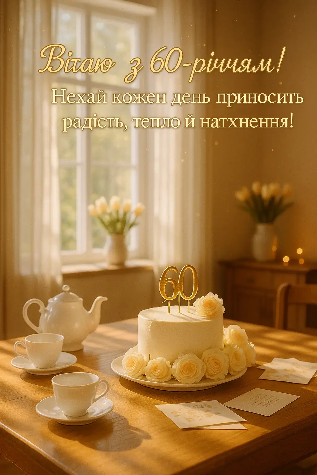 Привітання з ювілеєм 60 років
