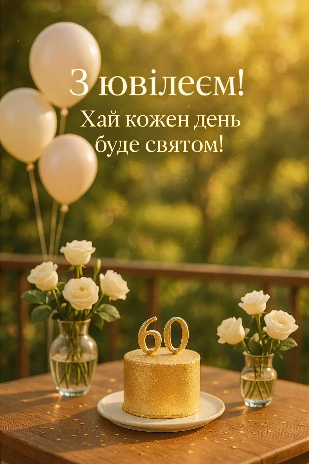 Привітання з ювілеєм 60 років