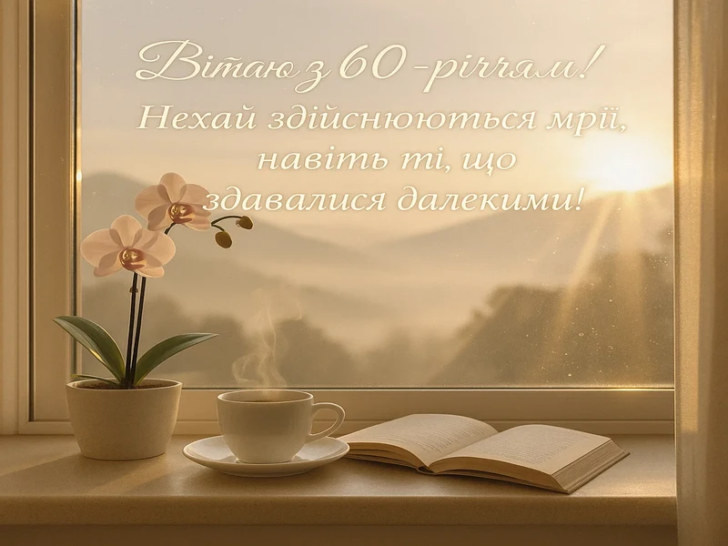 Привітання з ювілеєм 60 років