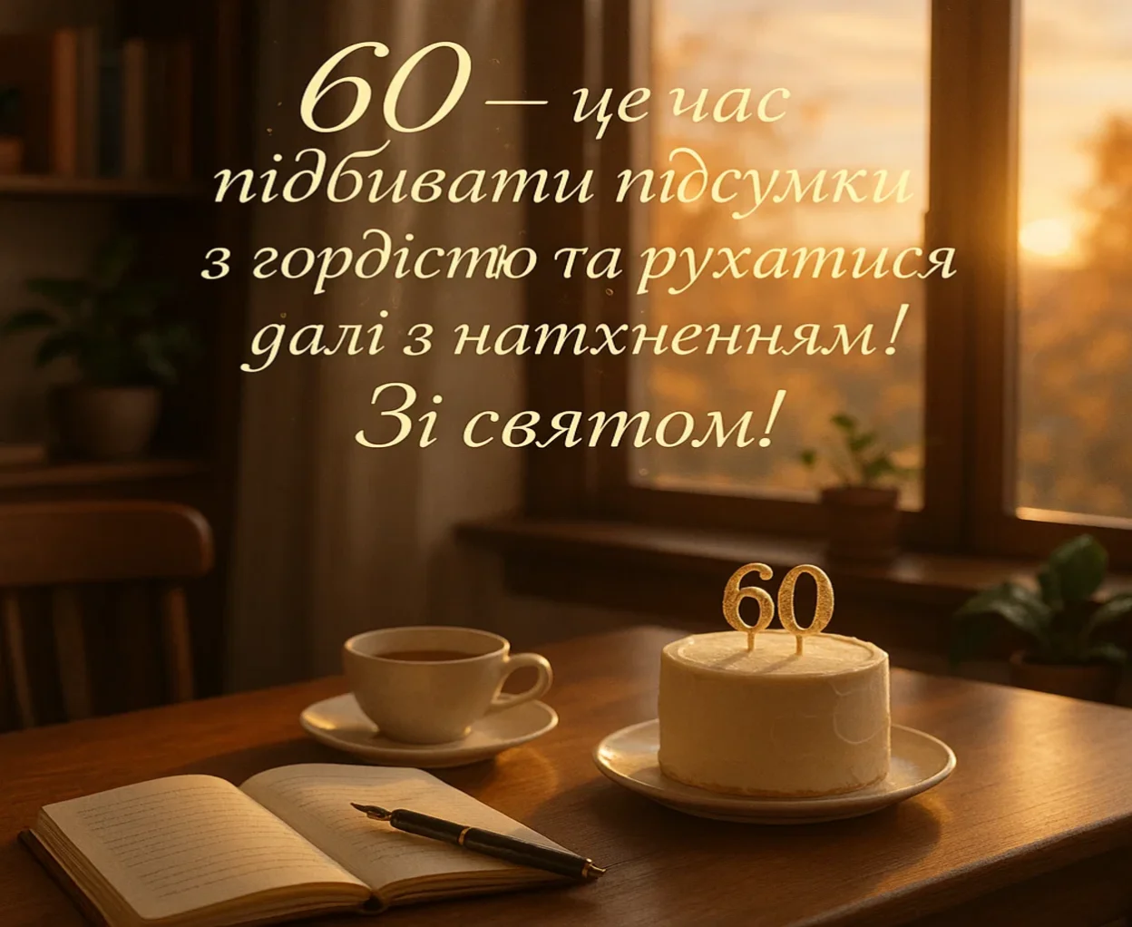 Привітання з ювілеєм 60 років
