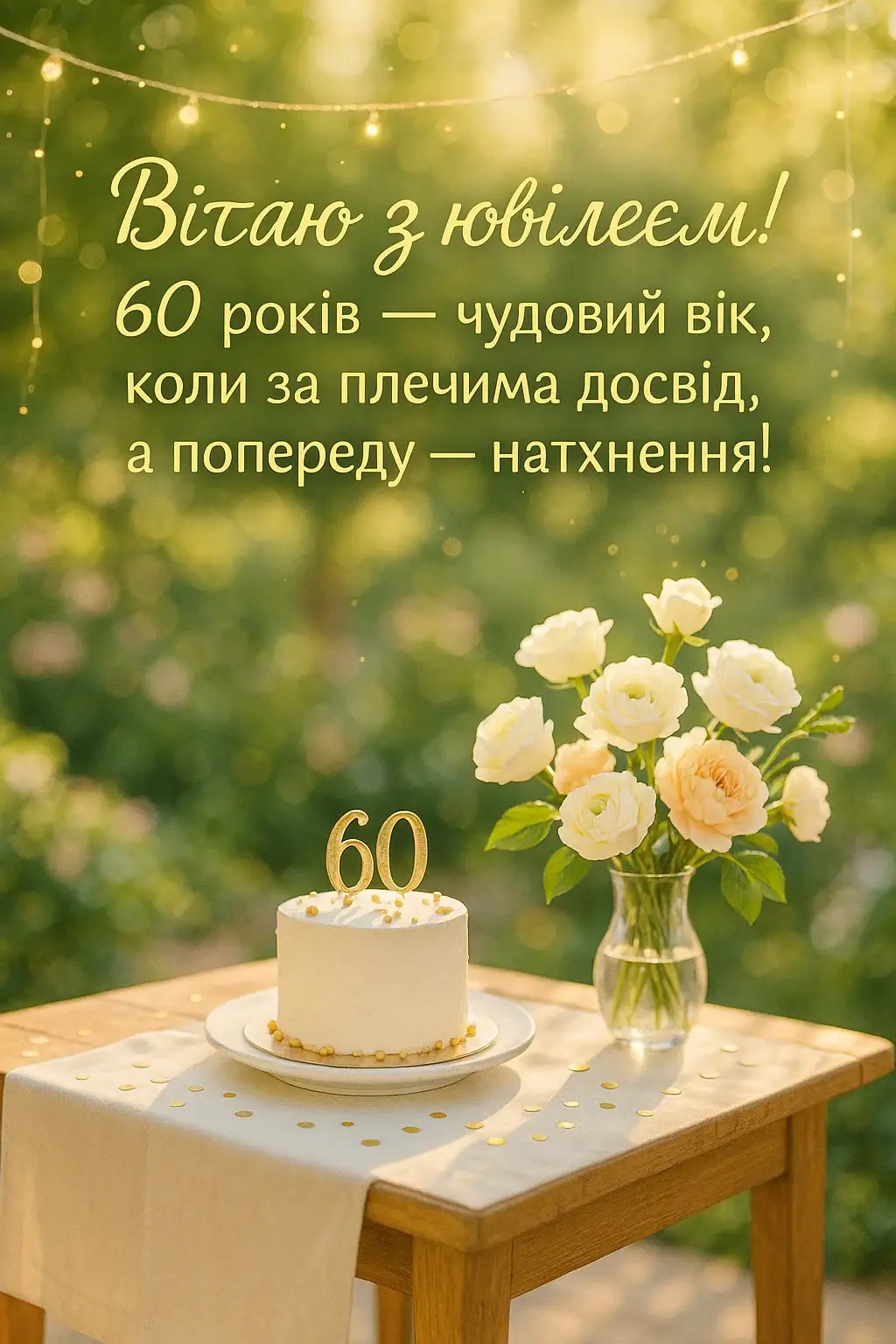 Привітання з ювілеєм 60 років