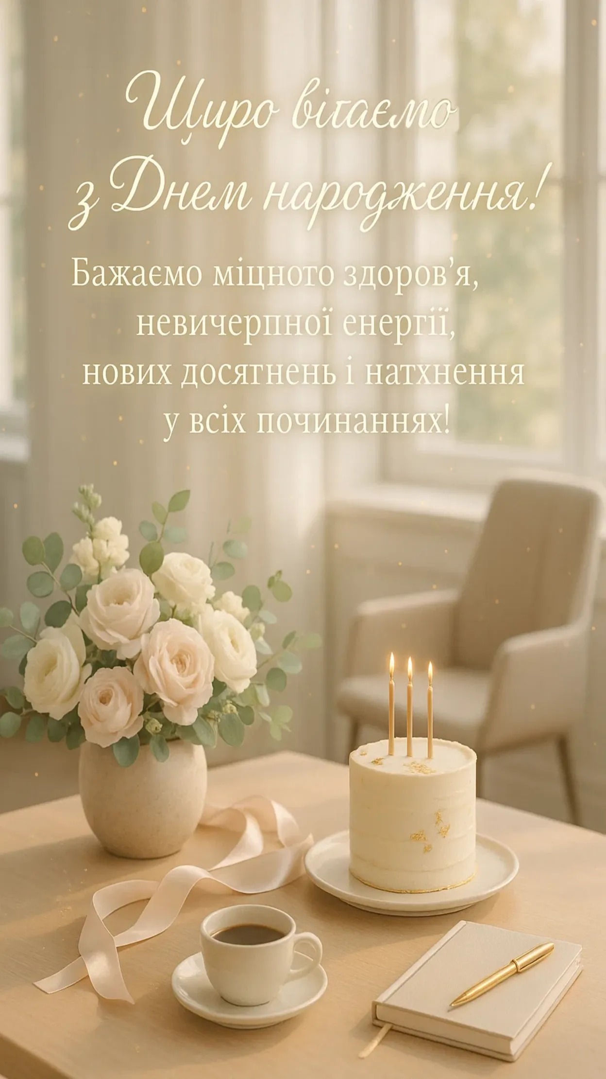 Привітання з днем народження керівника жінку