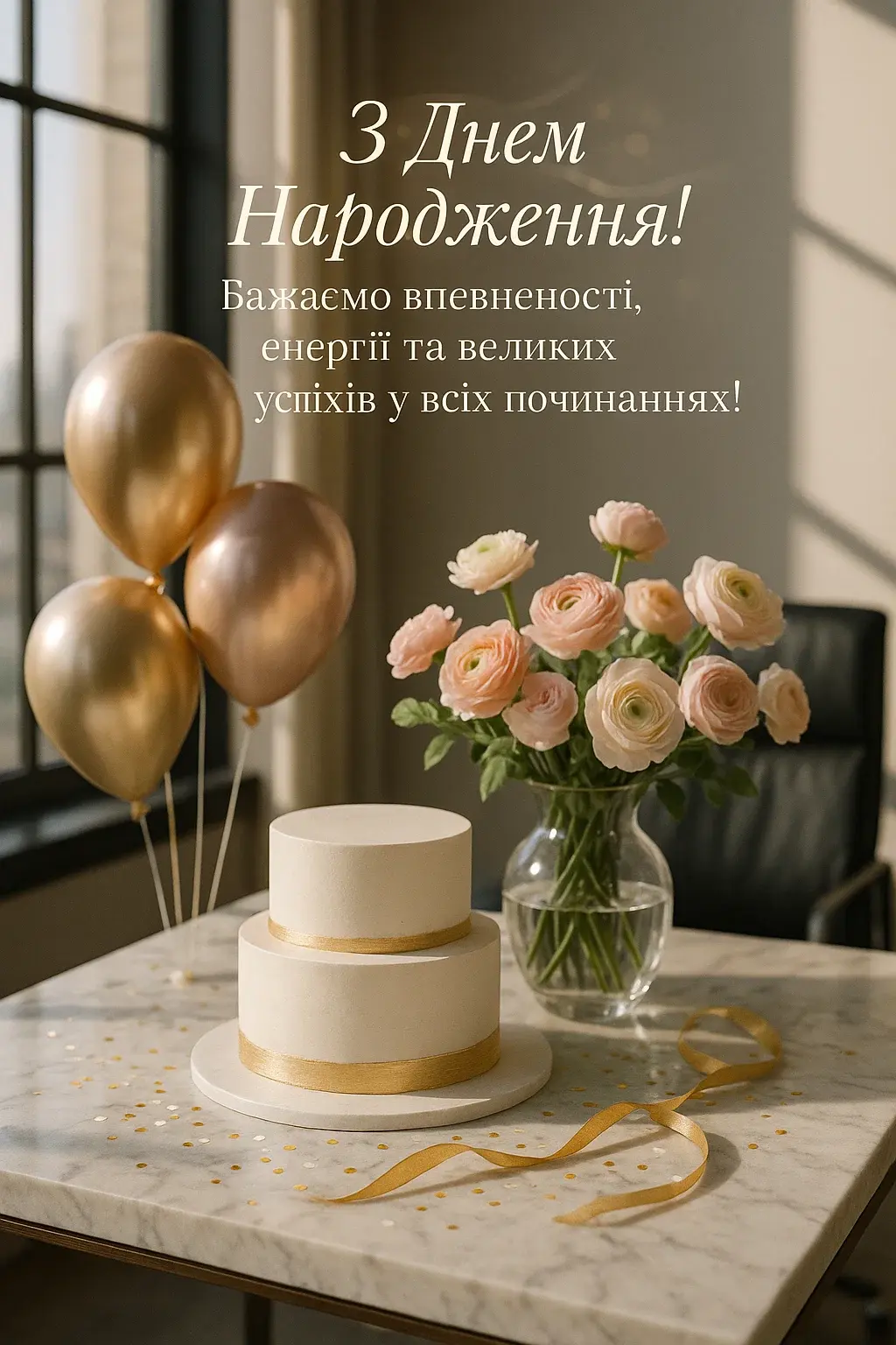 Привітання з днем народження керівника жінку
