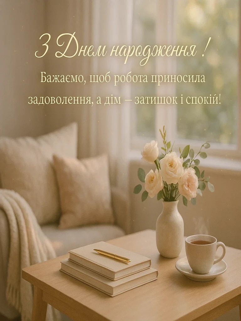 Привітання з днем народження керівника жінку