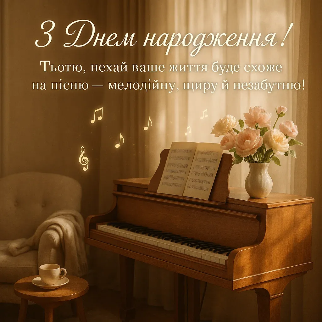 Привітання з днем народження тьоті