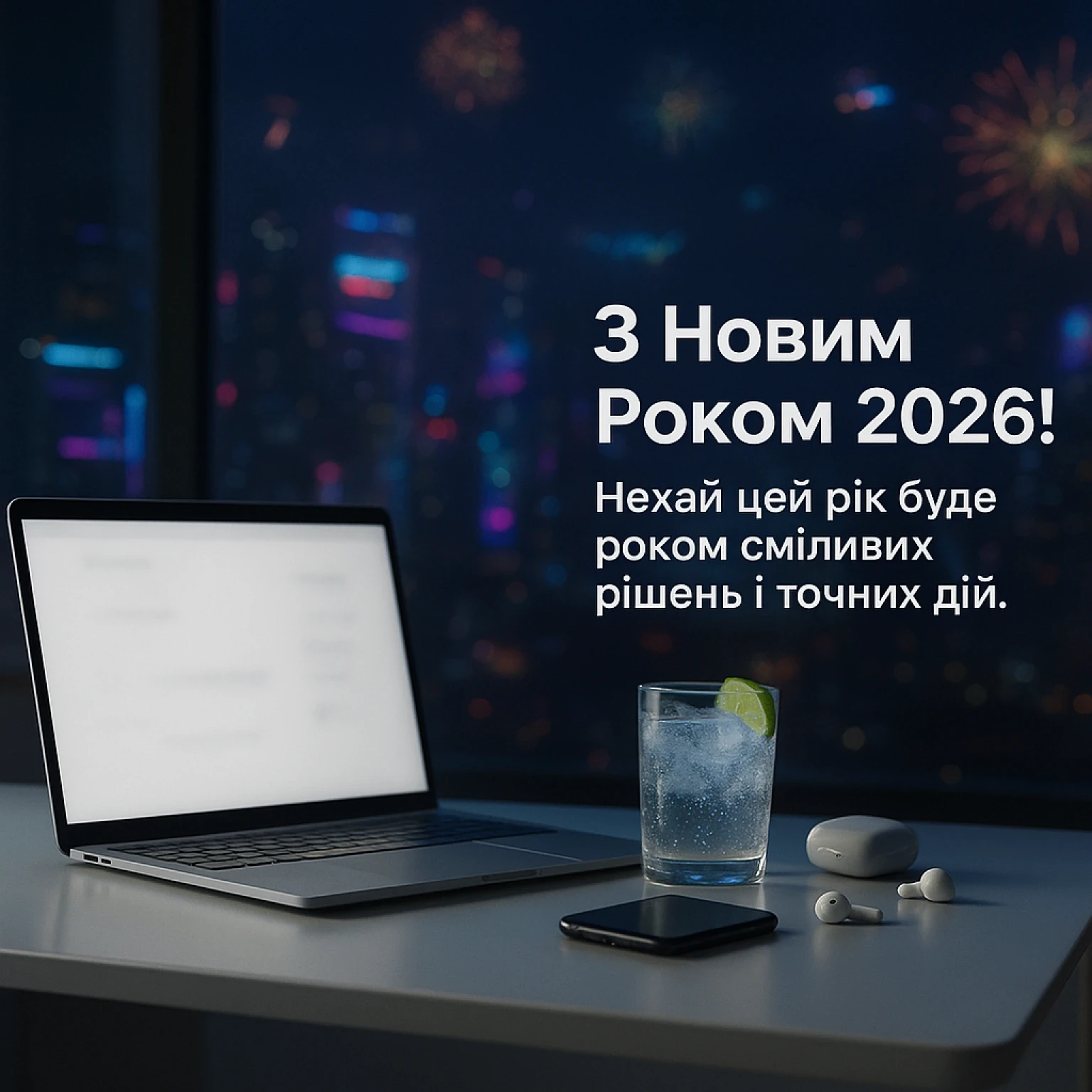 Привітання з Новим роком 2026 сучасні