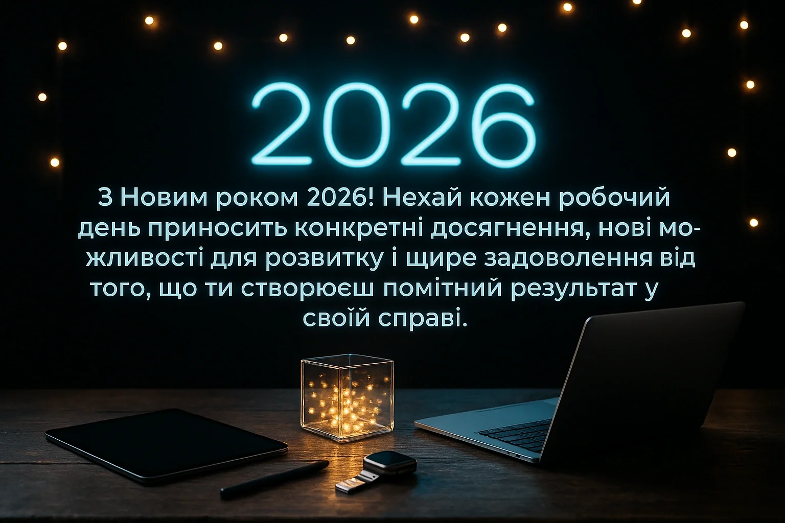 Привітання з Новим роком 2026 сучасні