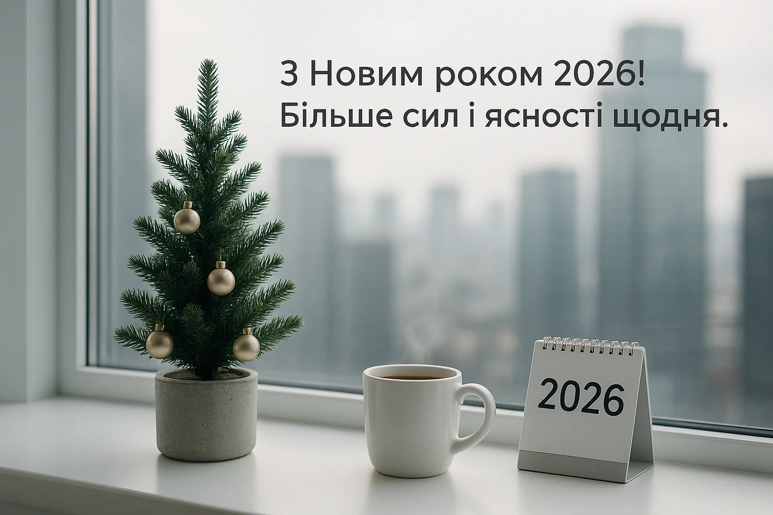 Привітання з Новим роком 2026 сучасні