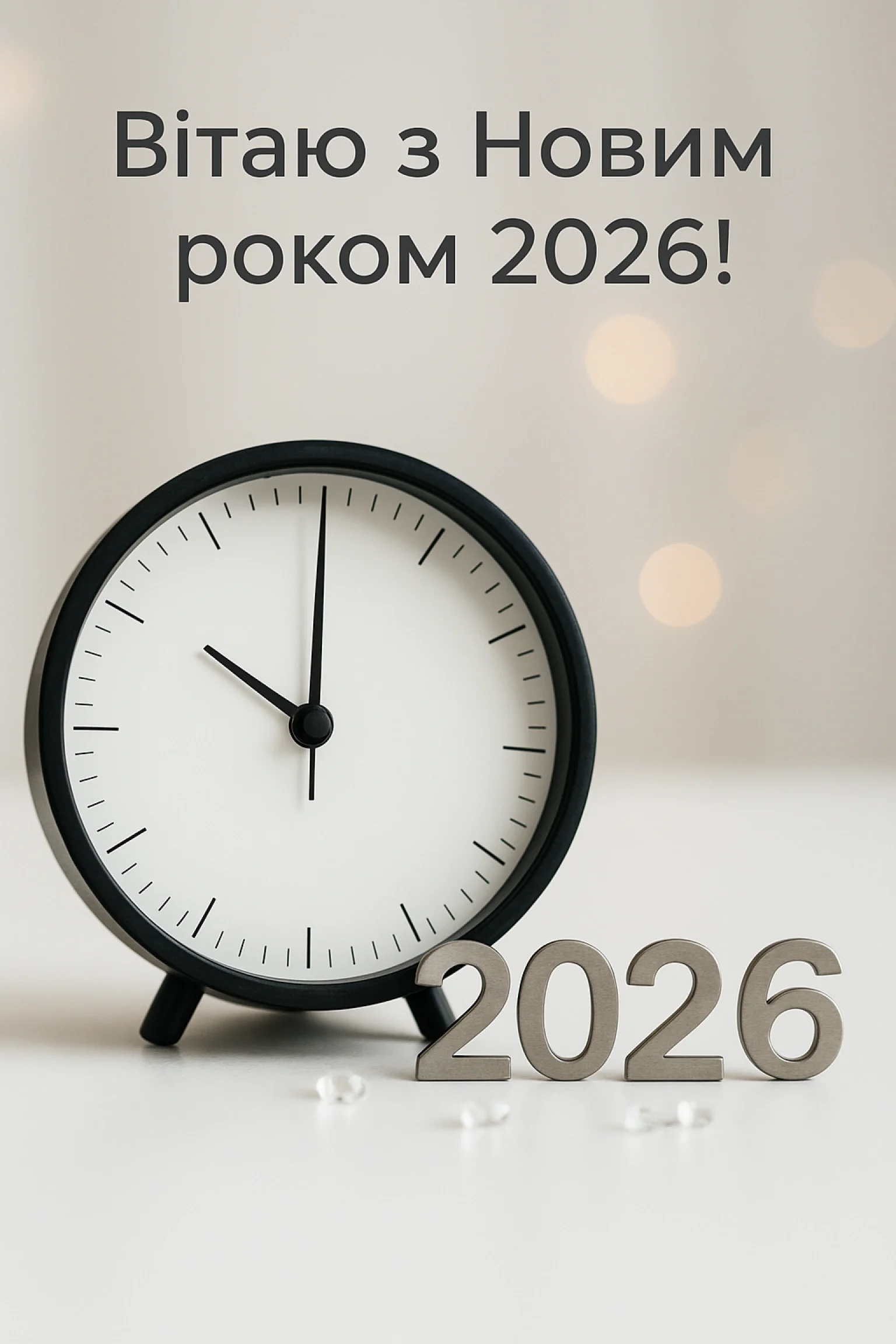 Привітання з Новим роком 2026 сучасні