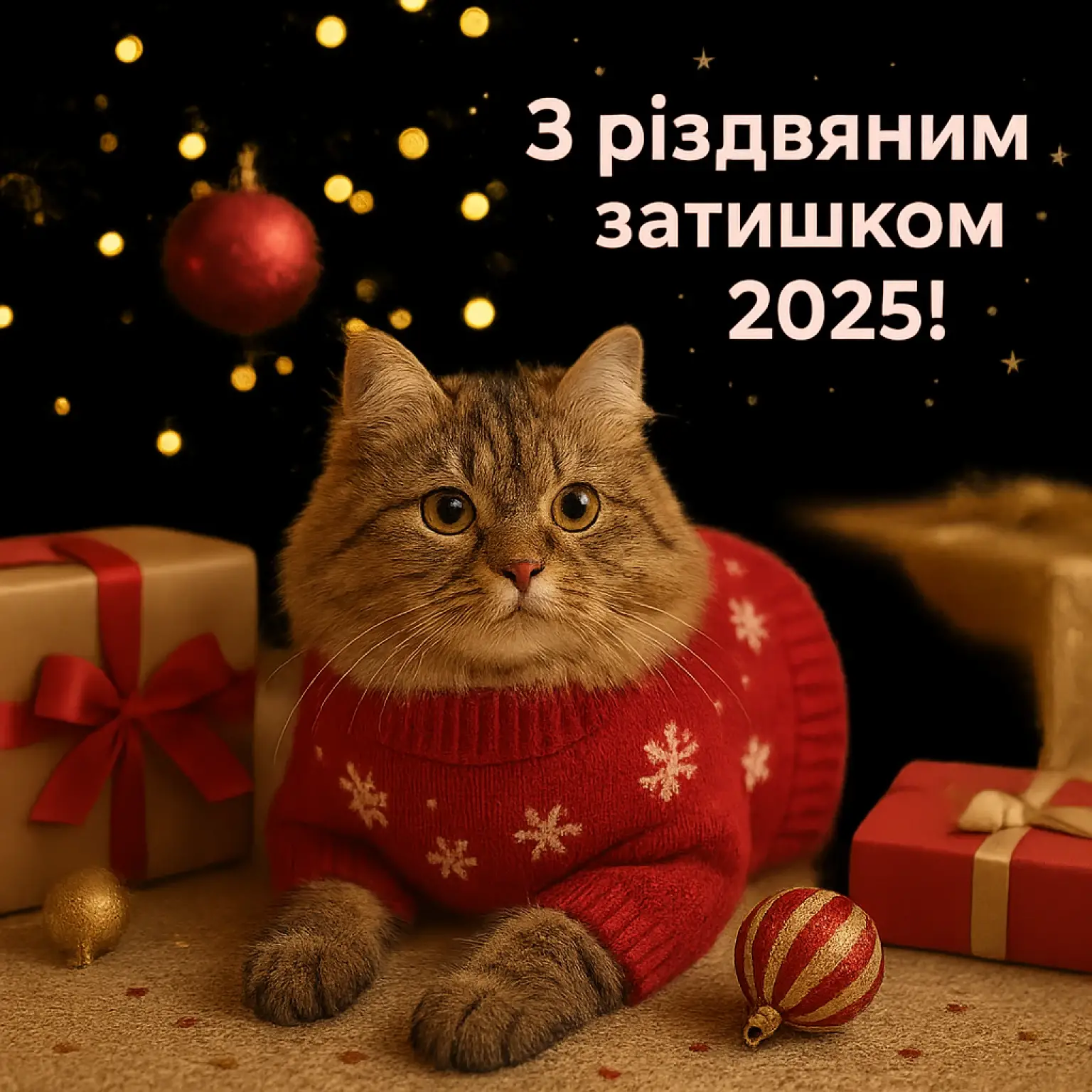 Привітання з різдвом 2025