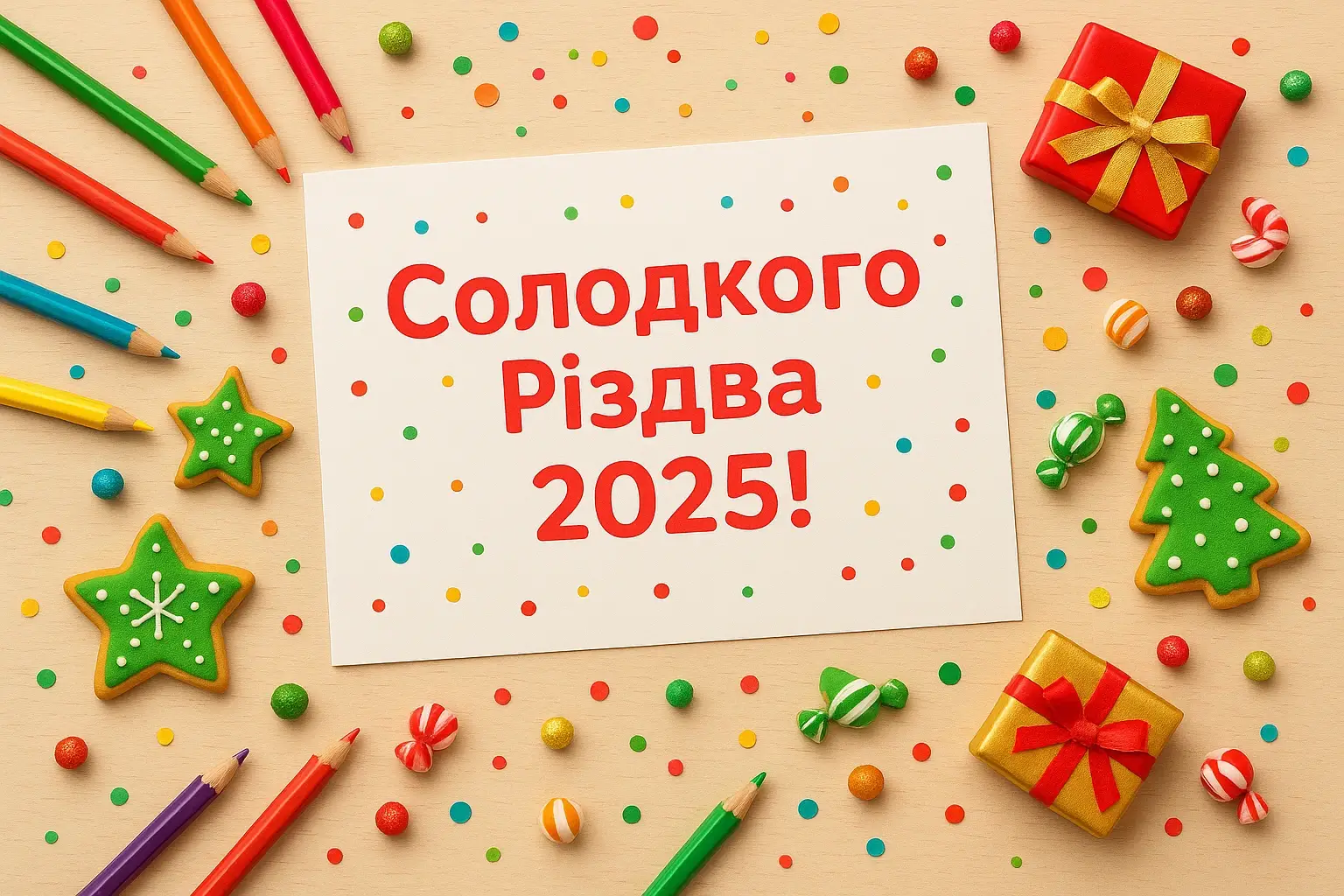 Привітання з різдвом 2025
