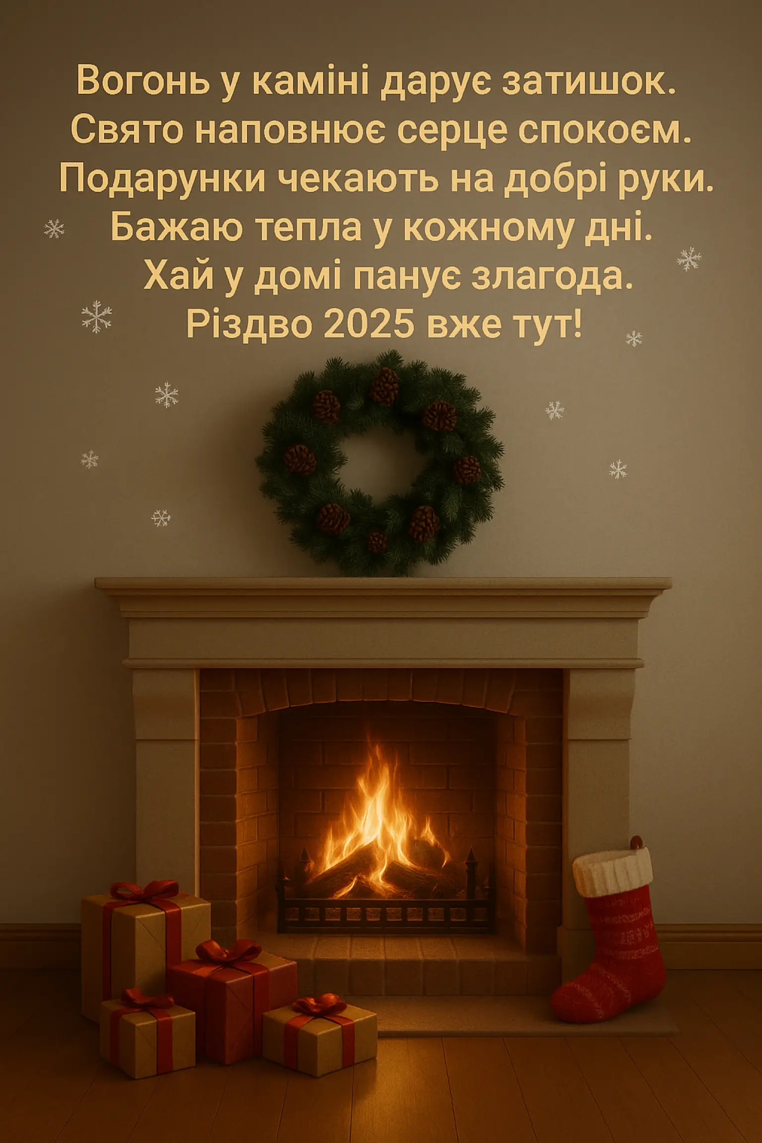 Привітання з різдвом 2025