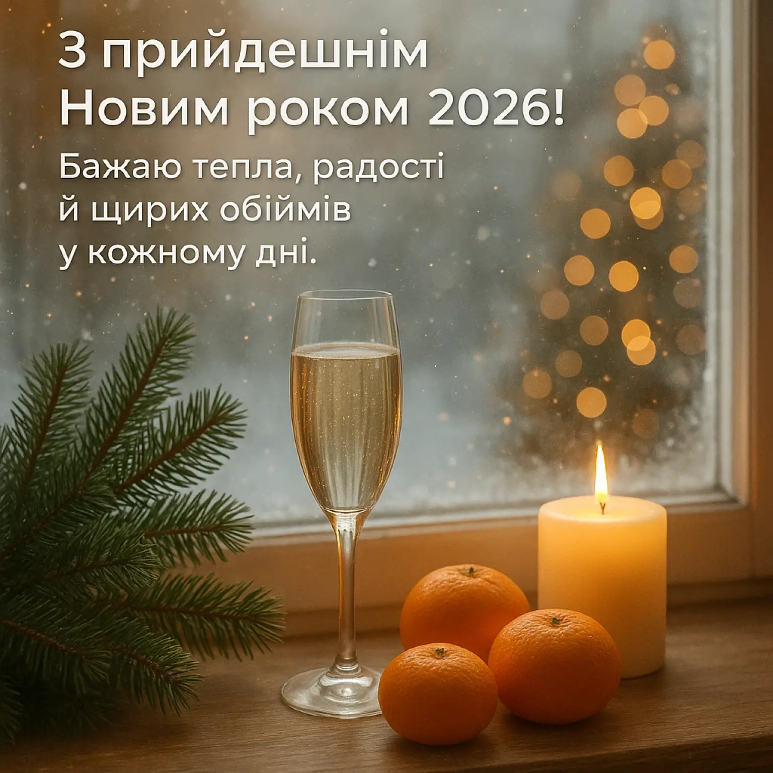 Привітання з прийдешнім новим роком 2026