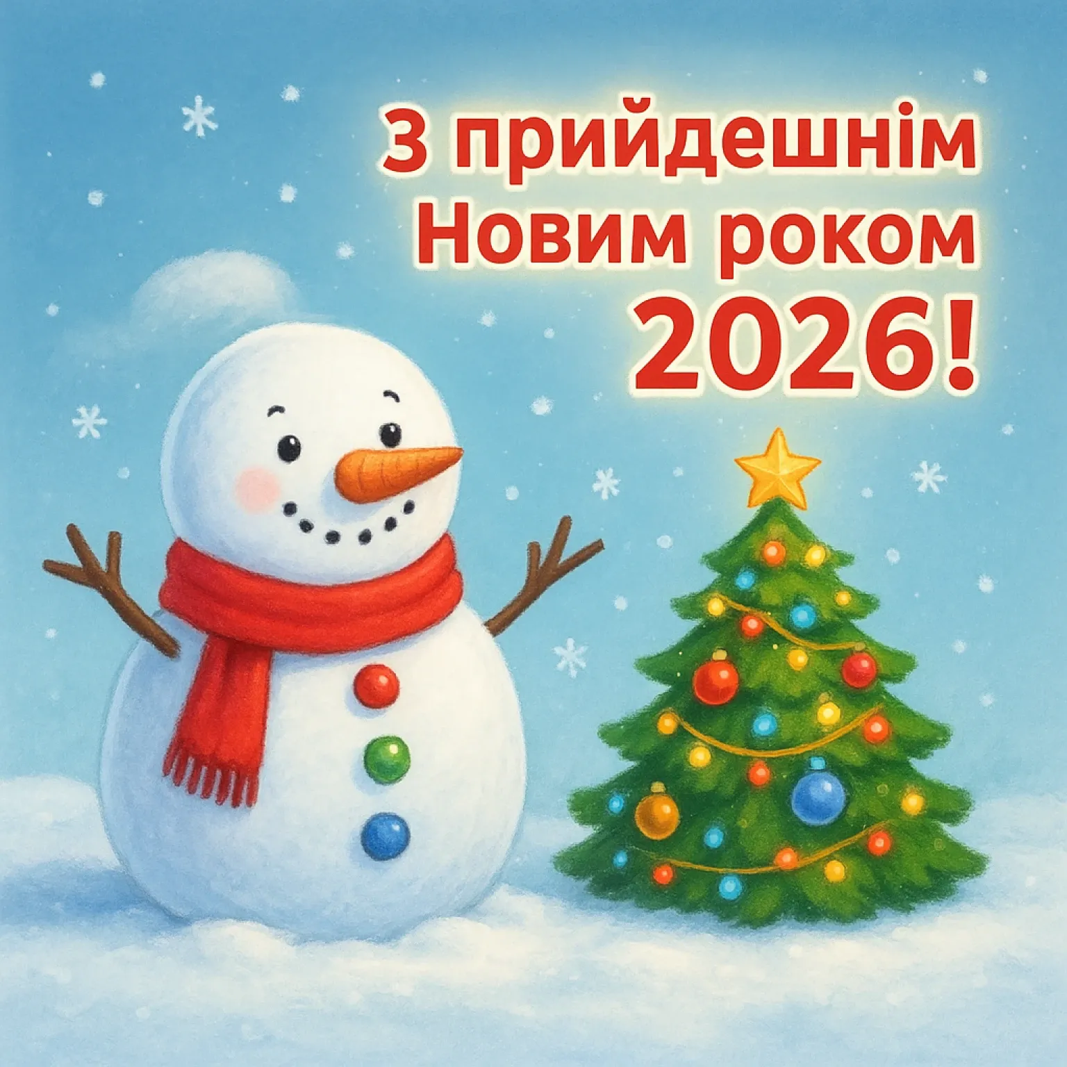 Привітання з прийдешнім новим роком 2026