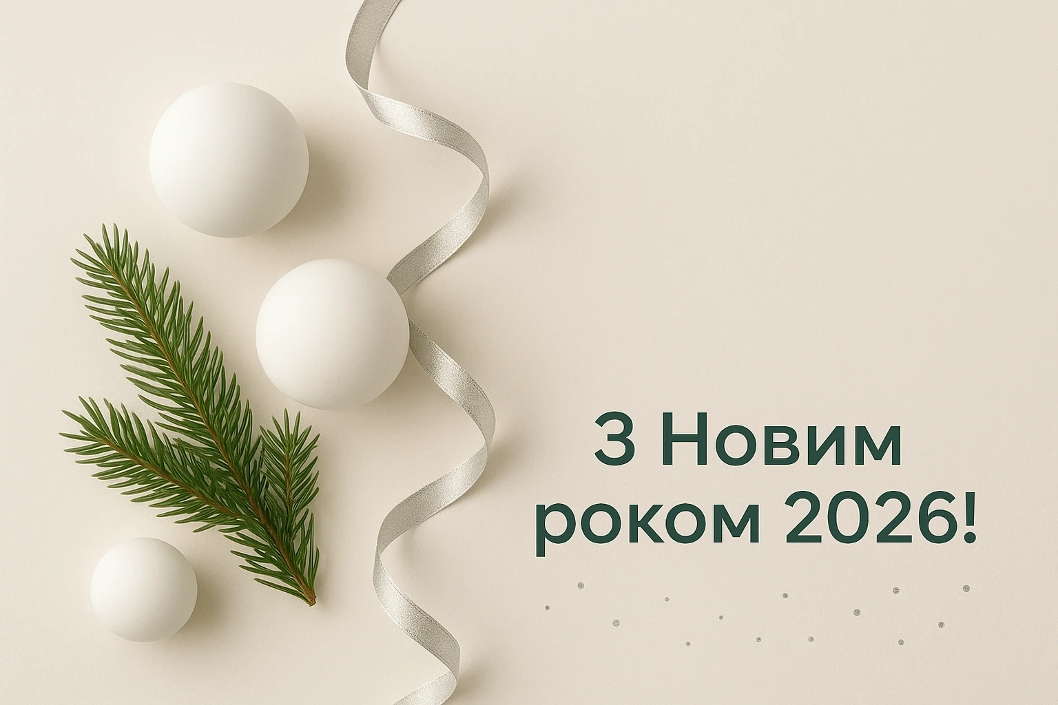 Привітання з прийдешнім новим роком 2026