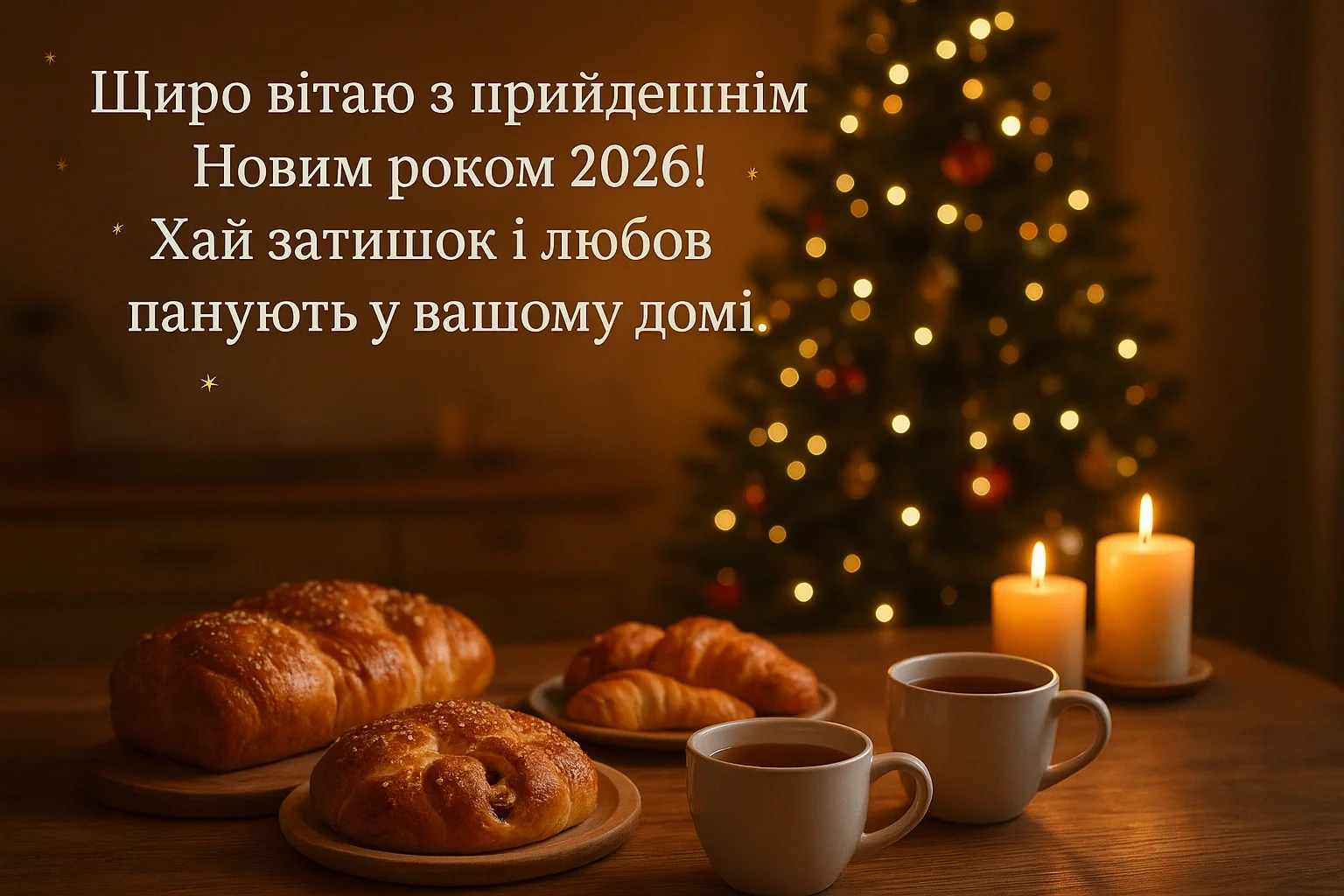 Привітання з прийдешнім новим роком 2026