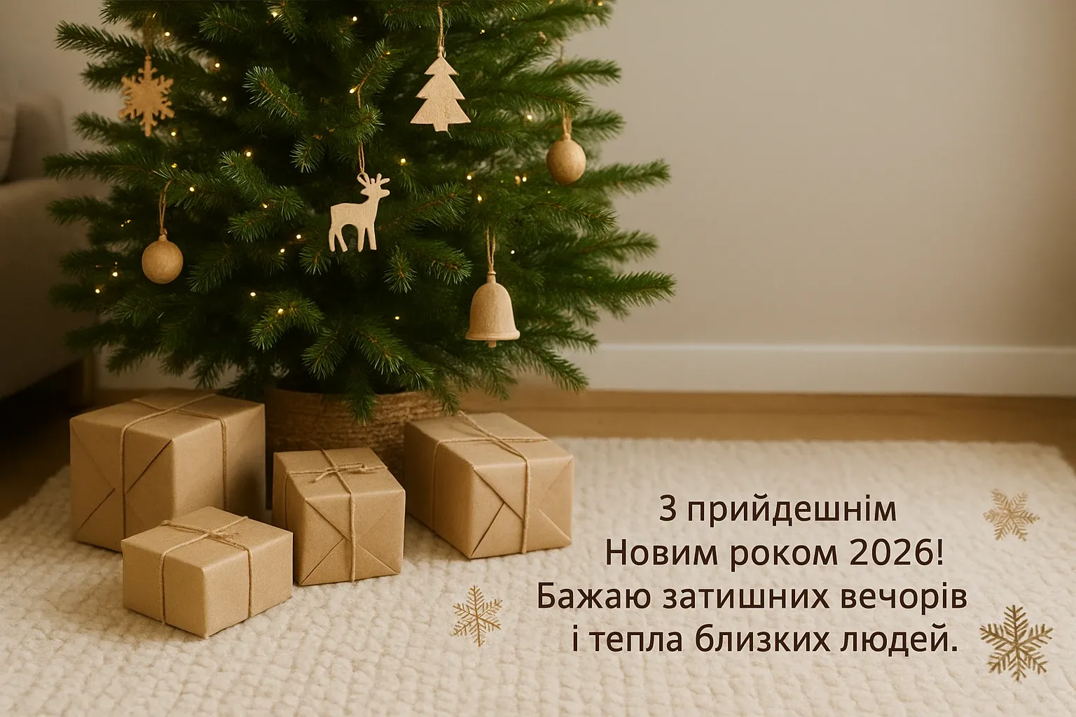 Привітання з прийдешнім новим роком 2026