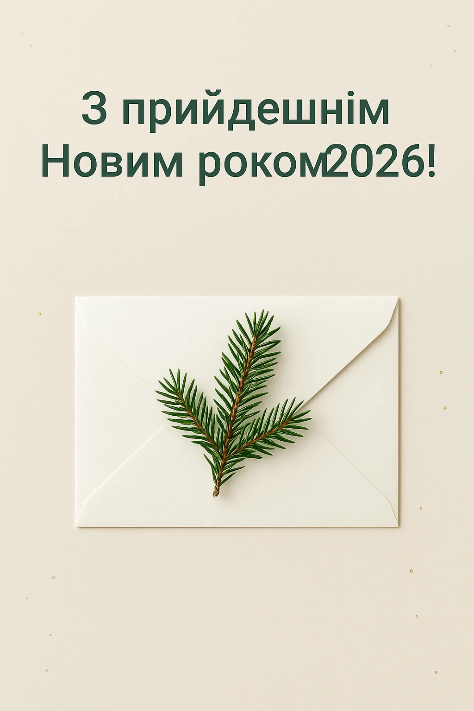 Привітання з прийдешнім новим роком 2026