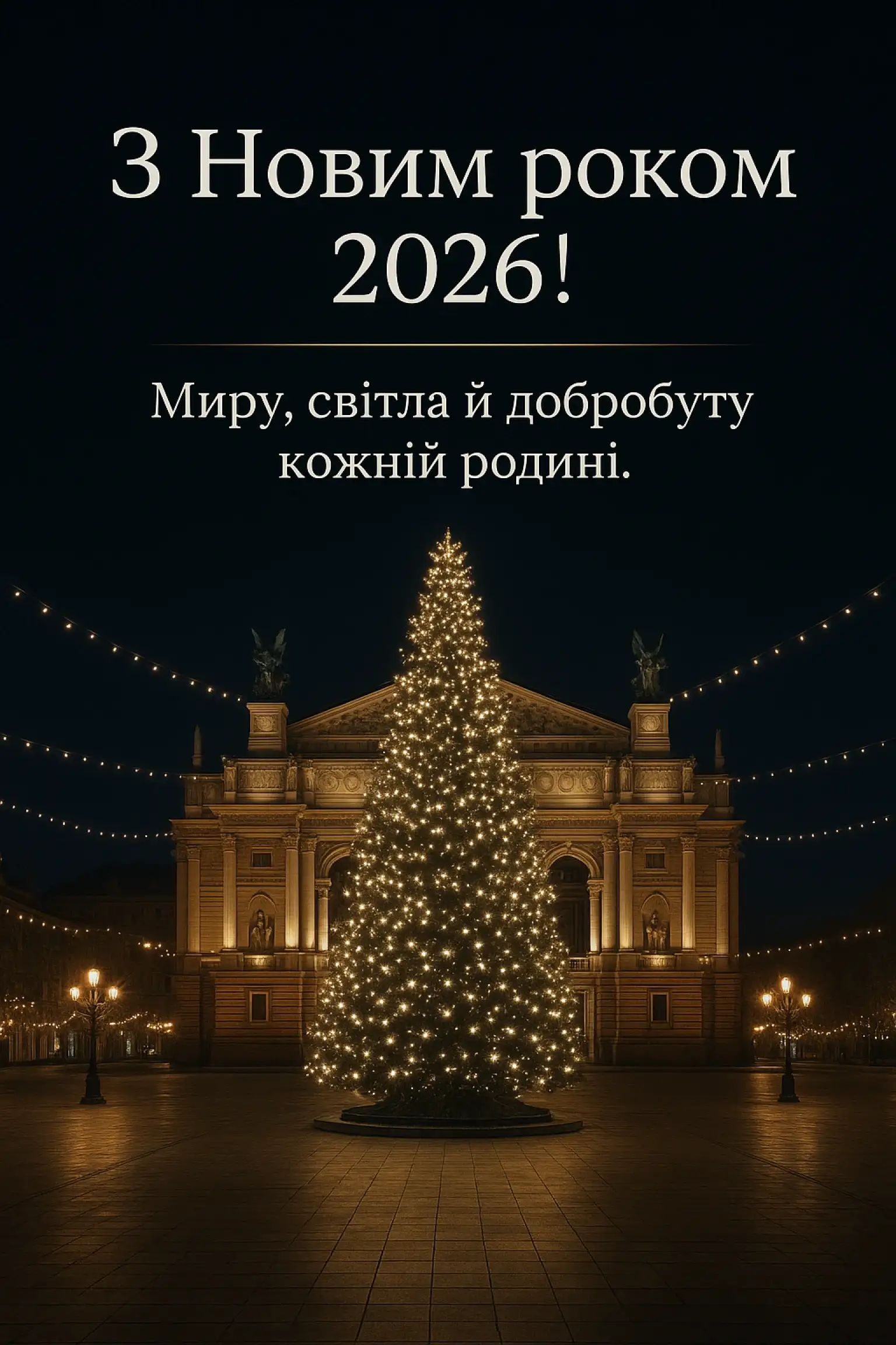 Привітання з прийдешнім новим роком 2026