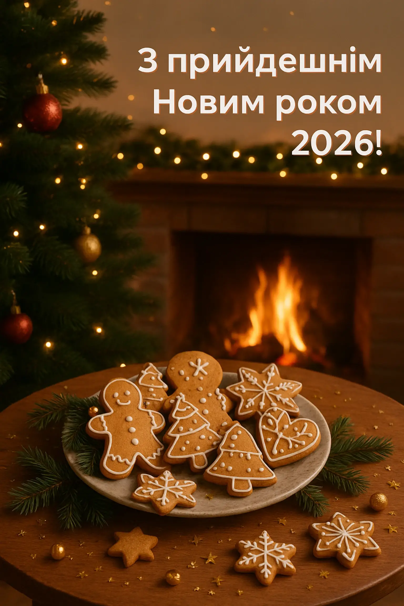 Привітання з прийдешнім новим роком 2026