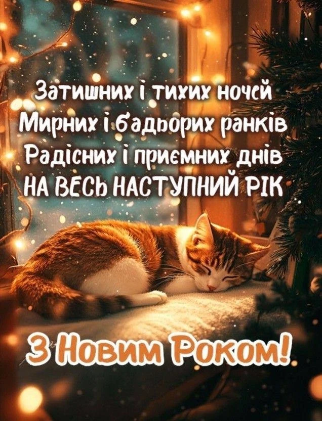 Привітання з прийдешнім новим роком 2026