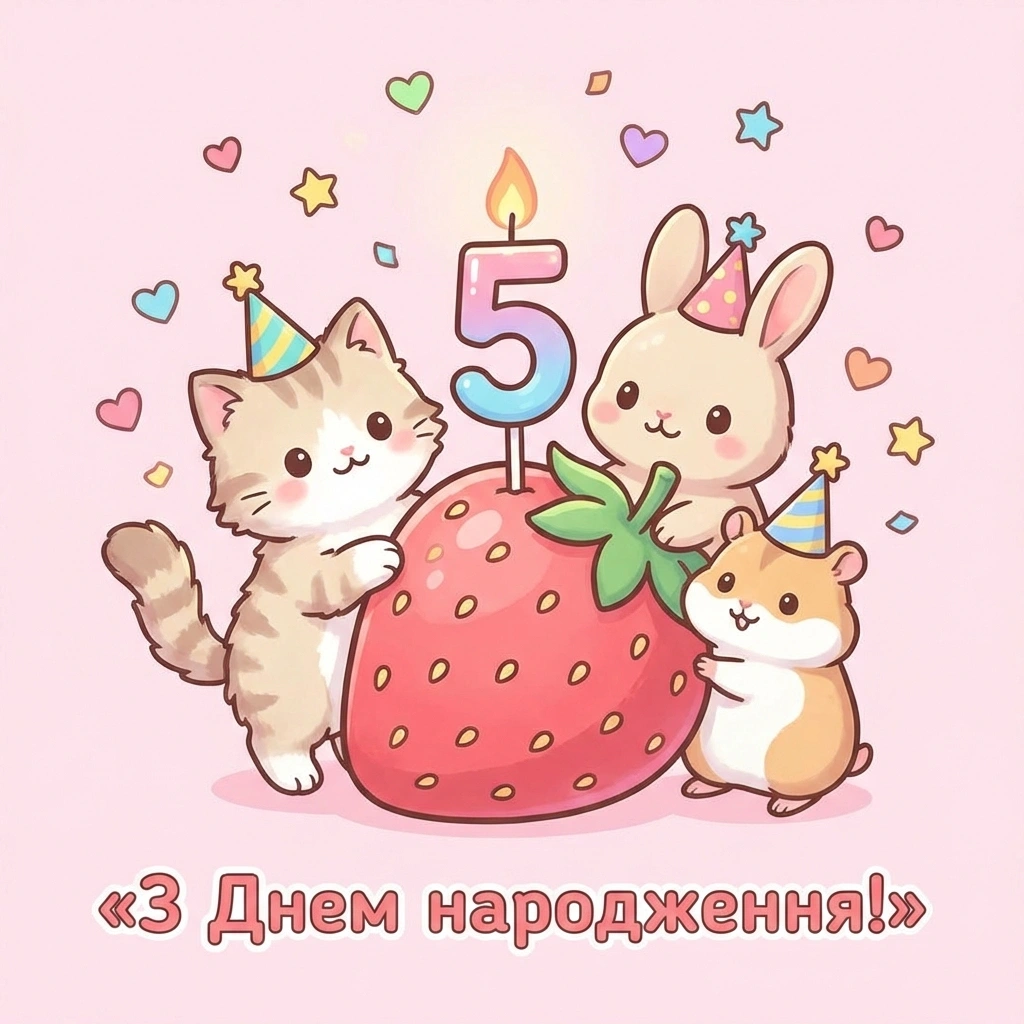 5 років з днем народження