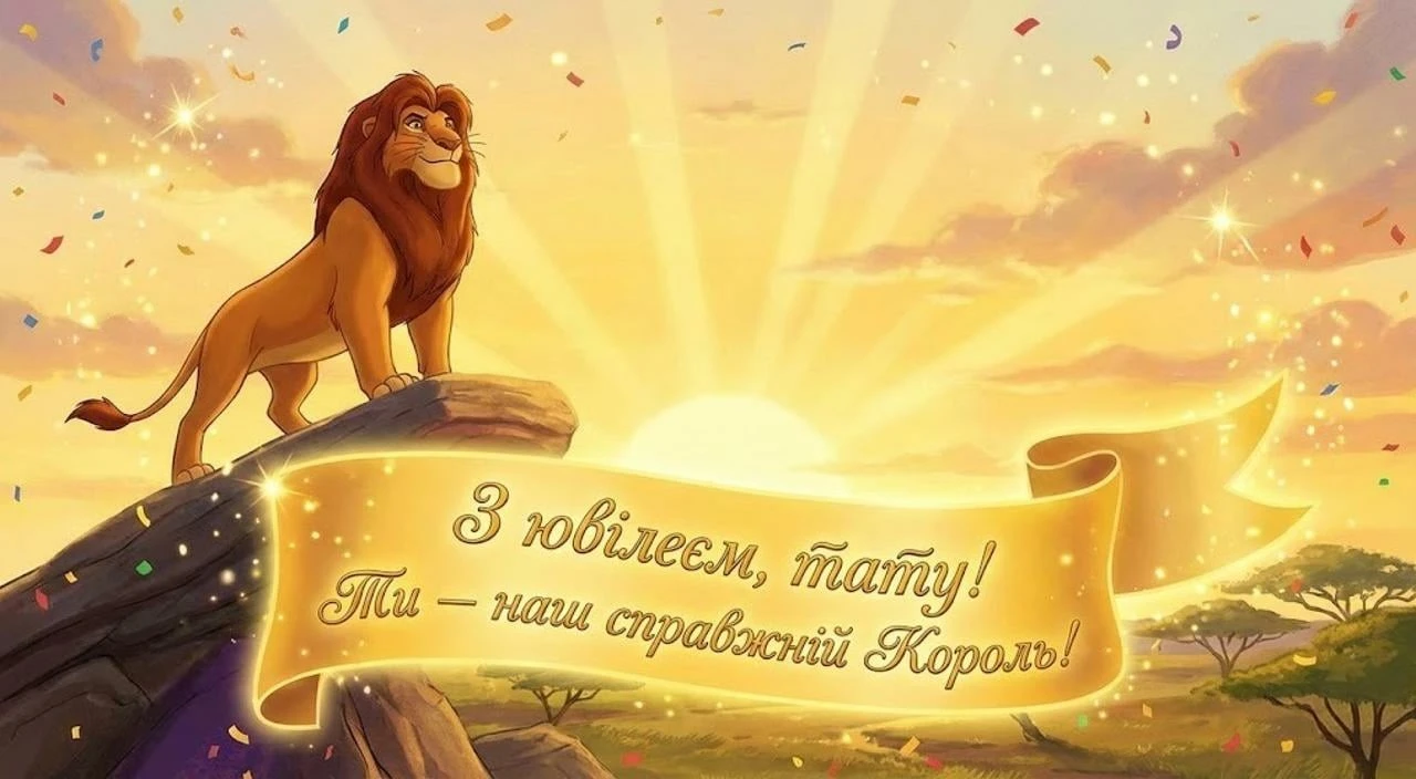 Привітання татові з ювілеєм 60 років