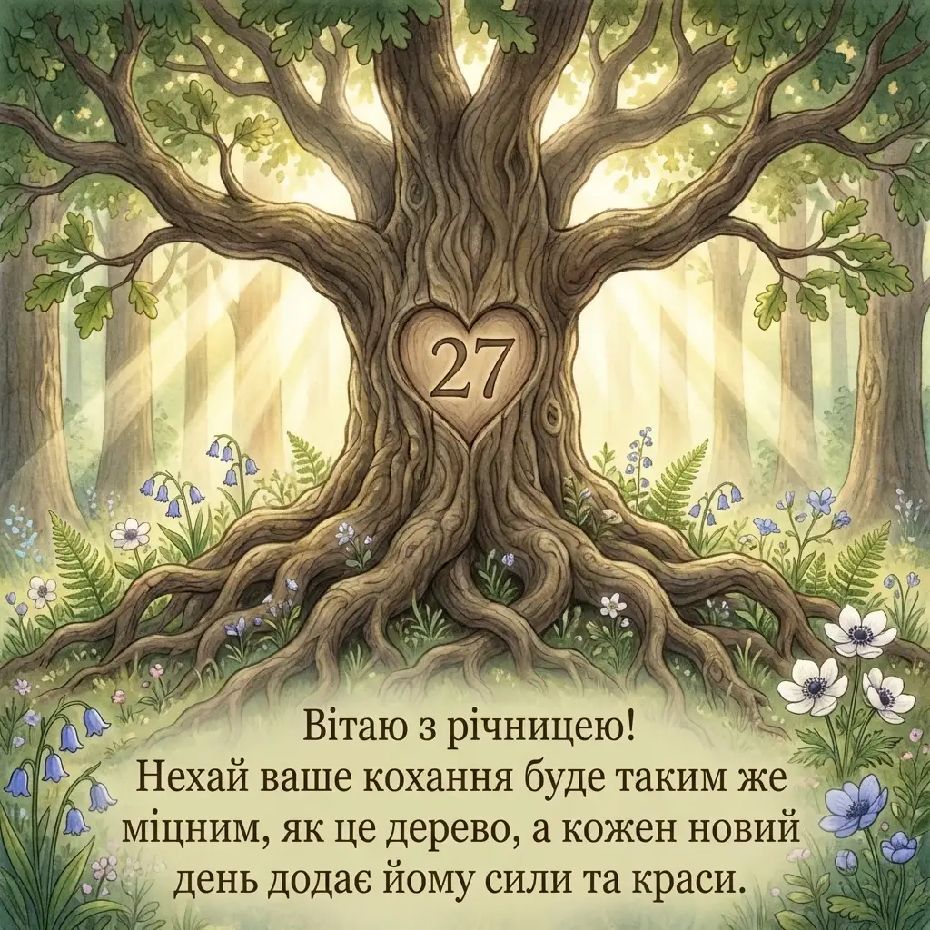 з річницею весілля 27 років