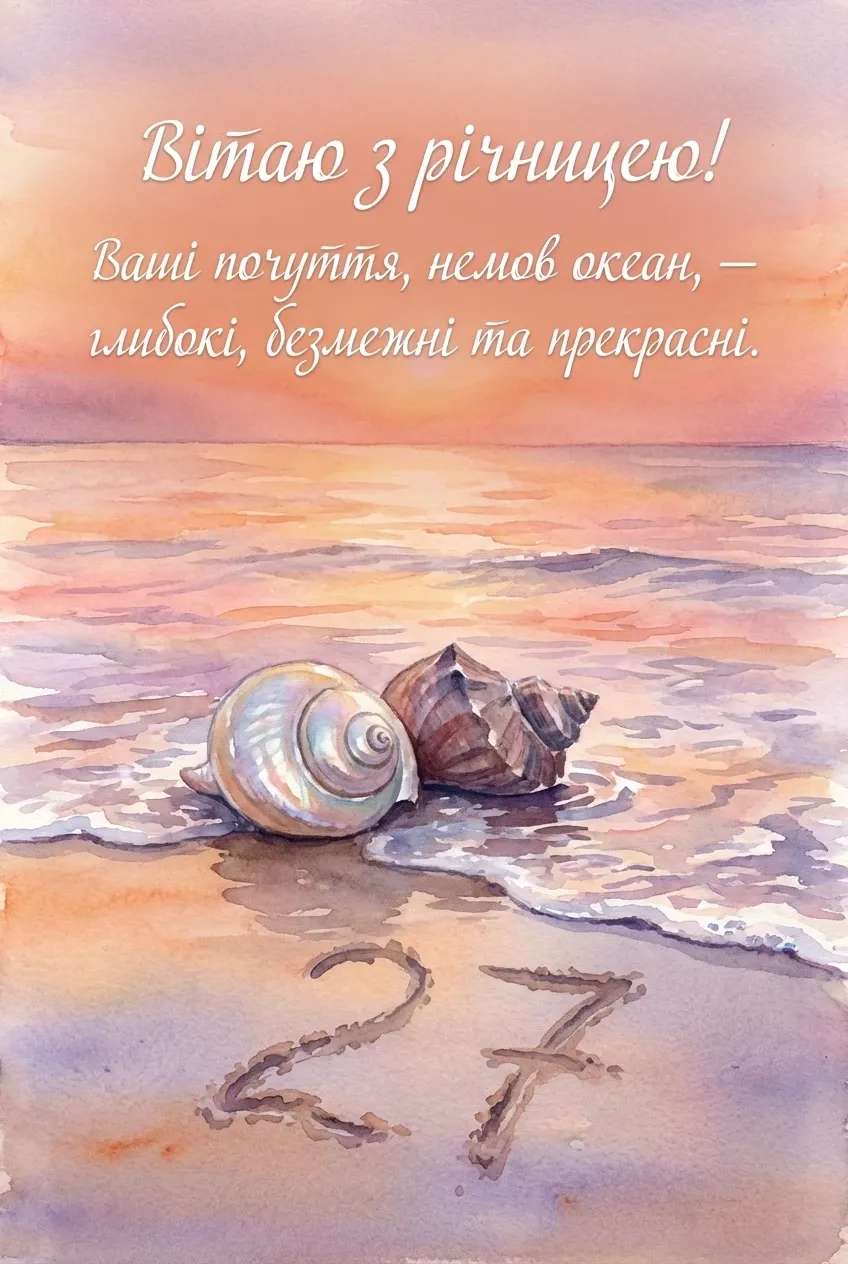 з річницею весілля 27 років