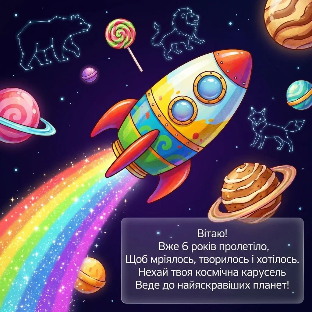 з днем народження хлопчику 6 років