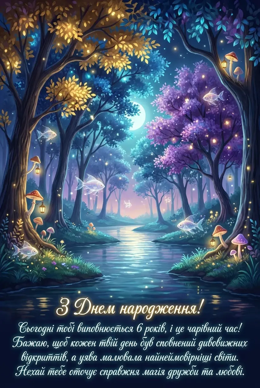 з днем народження хлопчику 6 років