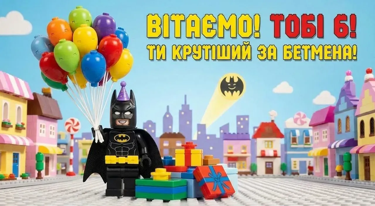 Привітання хлопчику з днем народження на 6 років