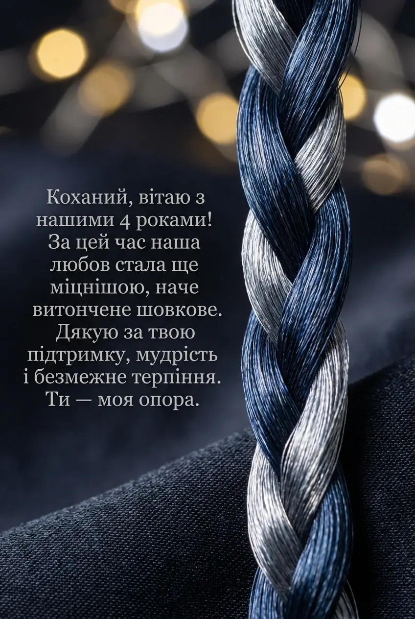 4 роки весілля привітання чоловіку