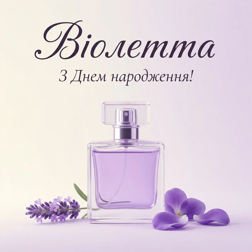 з днем народження віолетта