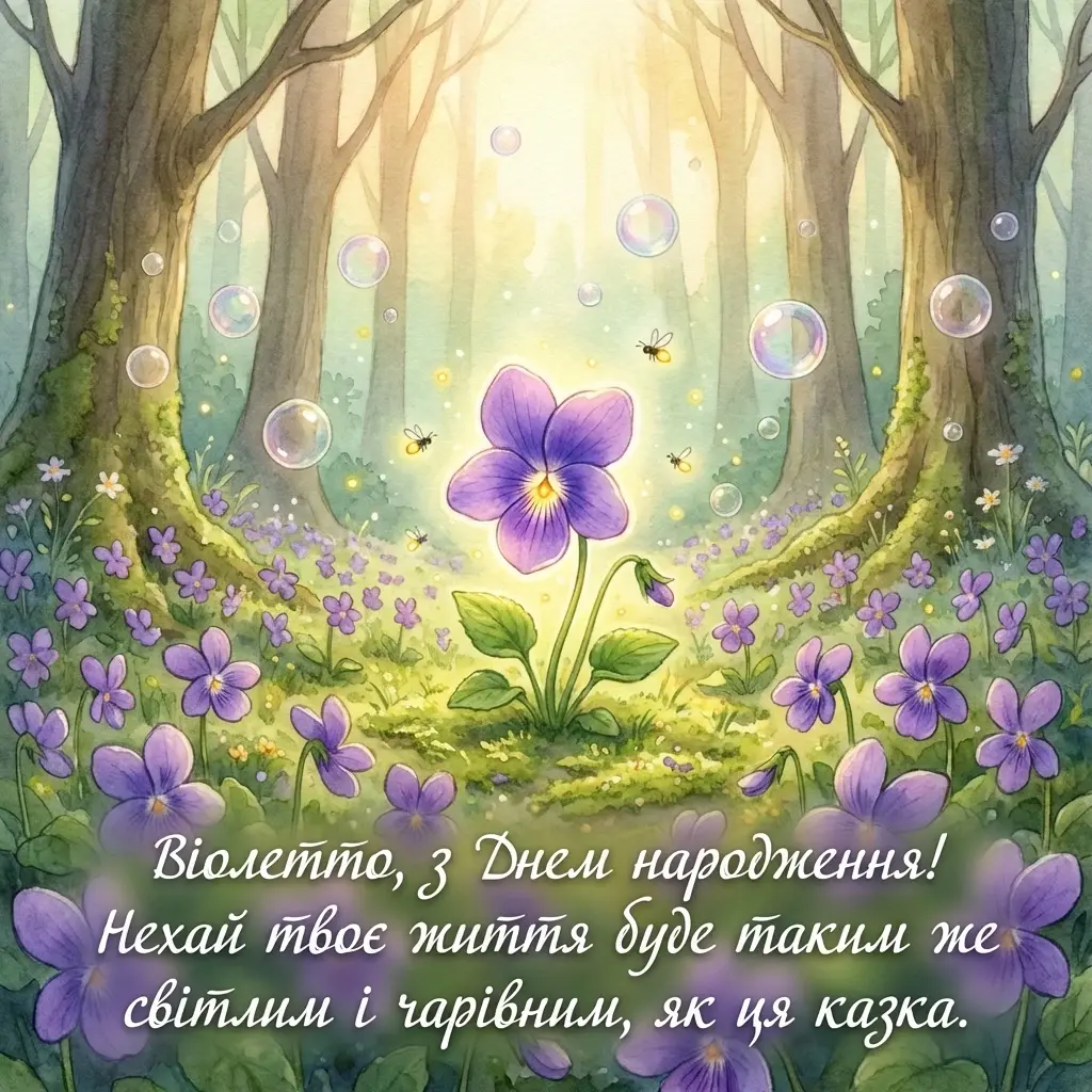 з днем народження віолетта
