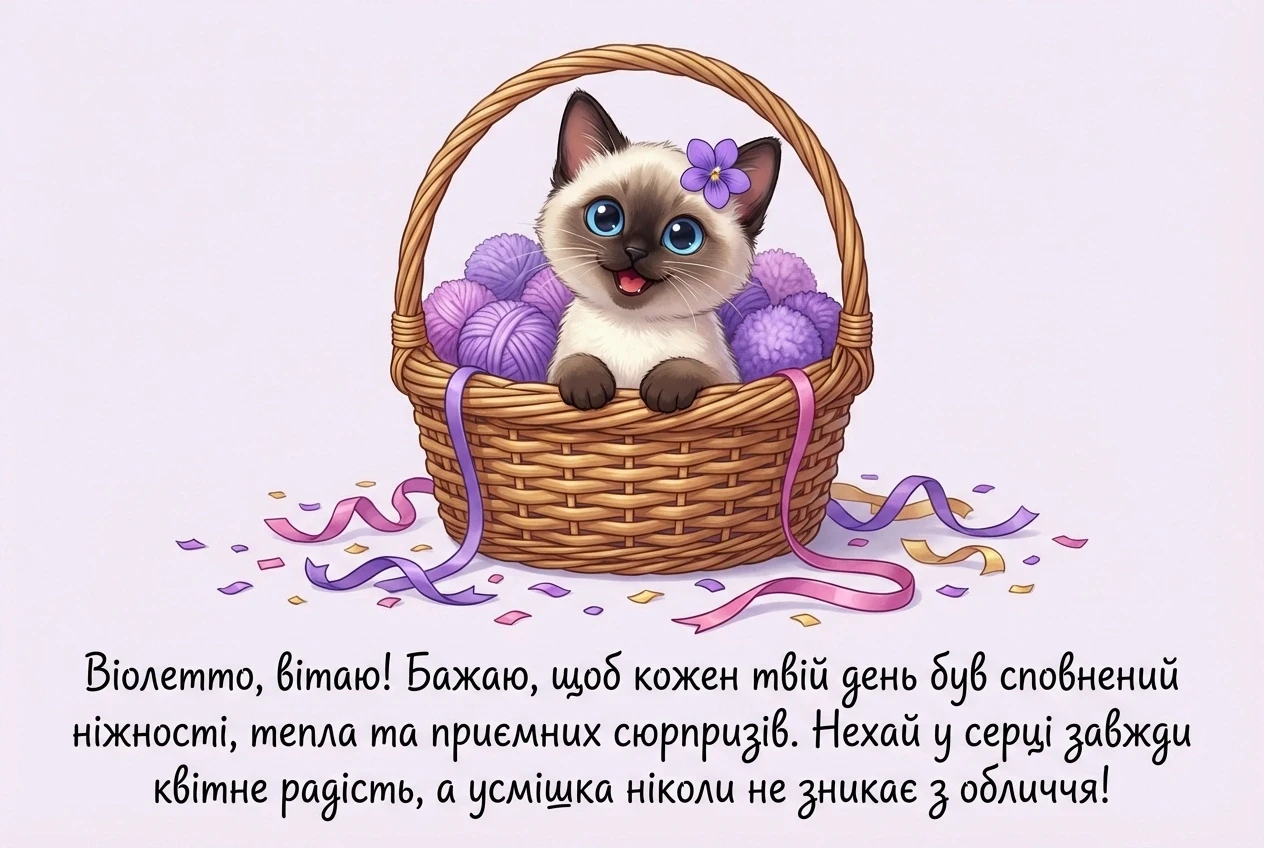 з днем народження віолетта