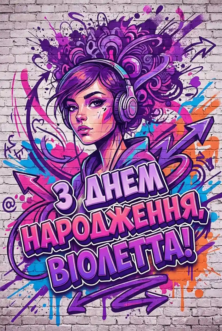 з днем народження віолетта