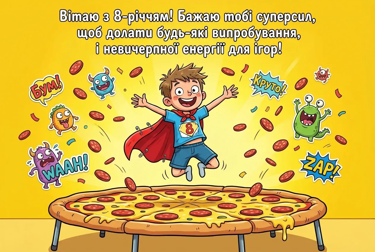 з днем народження 8 років