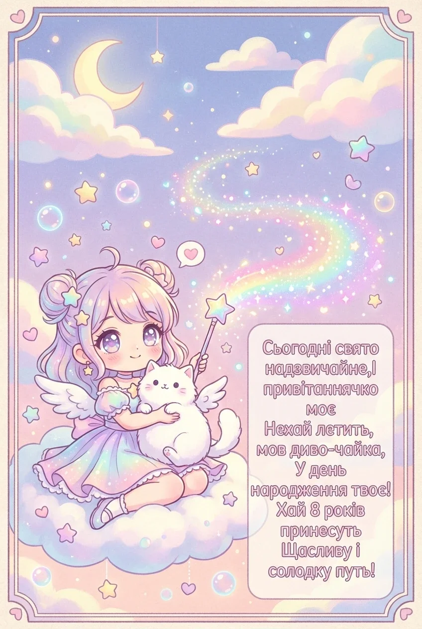 з днем народження 8 років
