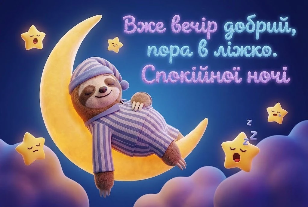 Доброго вечора та спокійної ночі: найкращі картинки та душевні побажання