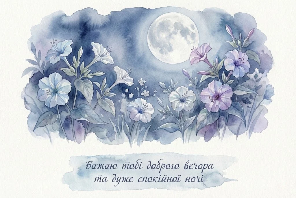 Доброго вечора та спокійної ночі: найкращі картинки та душевні побажання