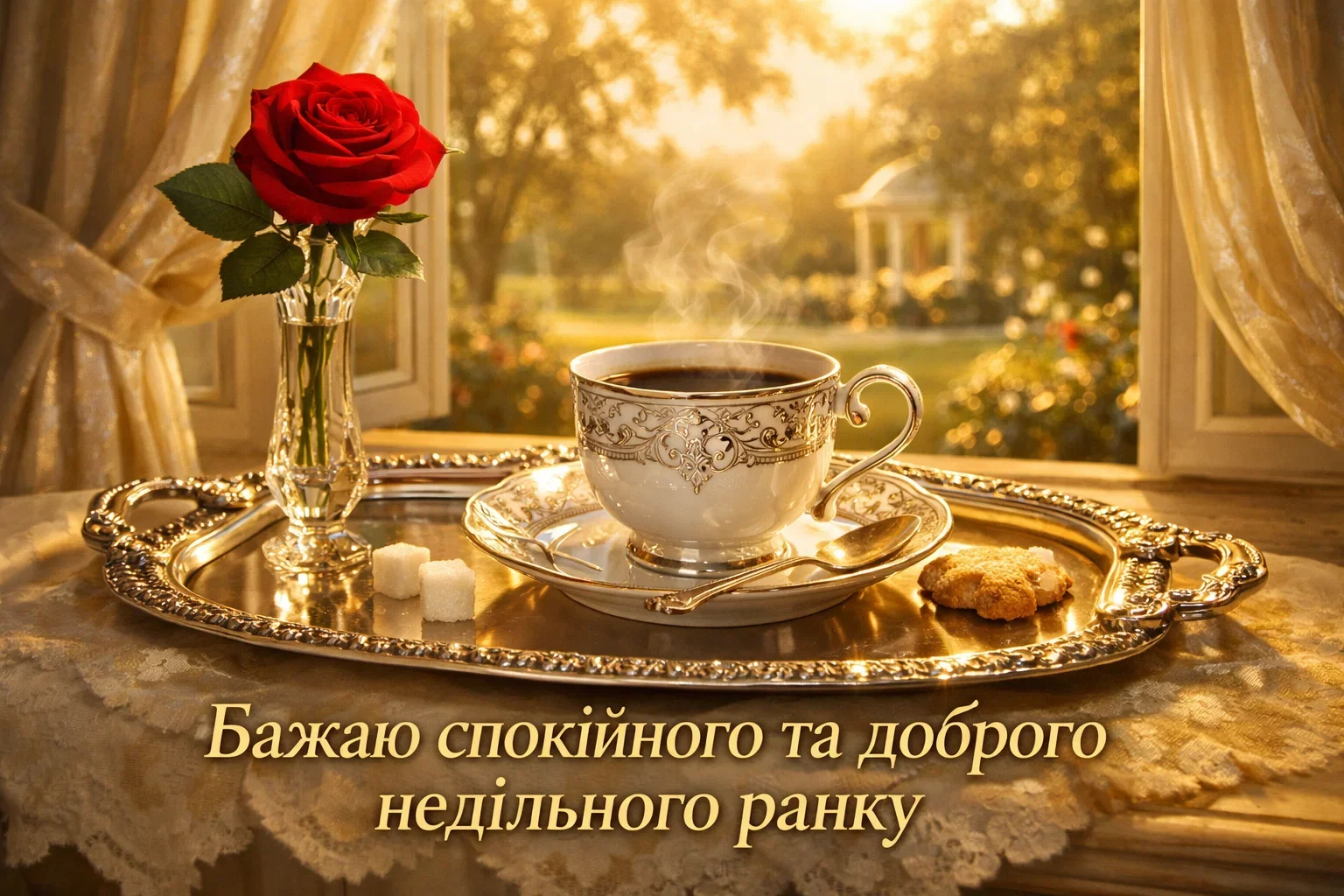 Доброго недільного ранку картинки та душевні листівки для гарного настрою