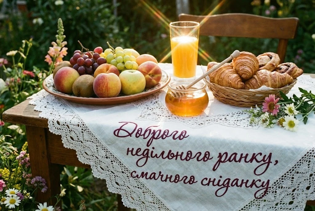 Доброго недільного ранку картинки та душевні листівки для гарного настрою