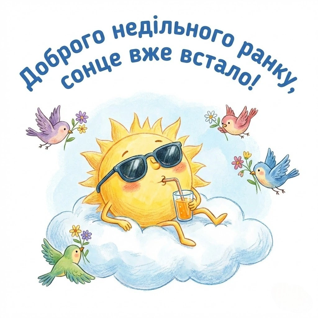 Доброго недільного ранку картинки та душевні листівки для гарного настрою