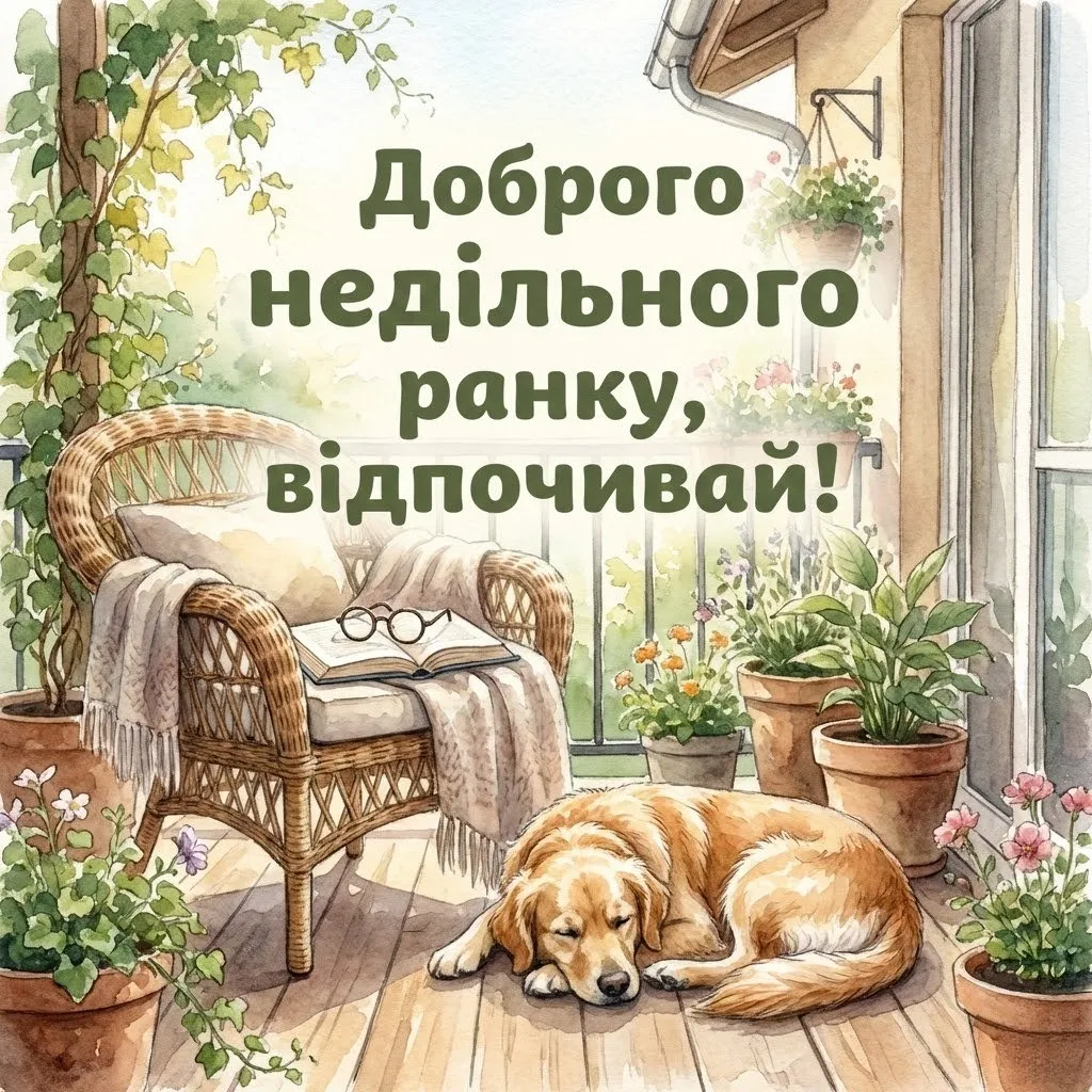 Доброго недільного ранку картинки та душевні листівки для гарного настрою
