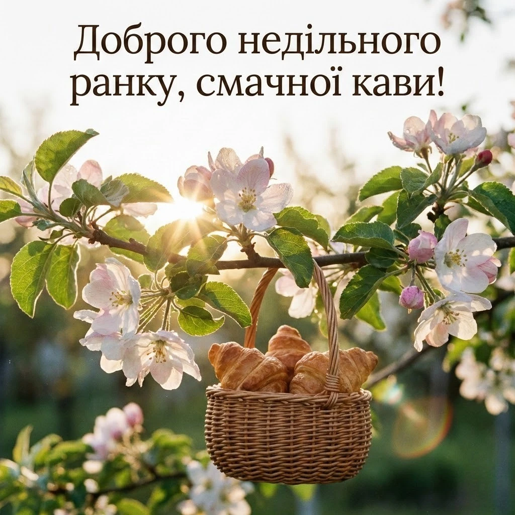 Доброго недільного ранку картинки та душевні листівки для гарного настрою