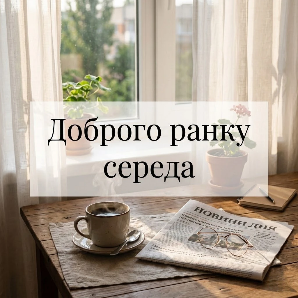 Доброго ранку середа та найкращі побажання у картинках для вашого натхнення