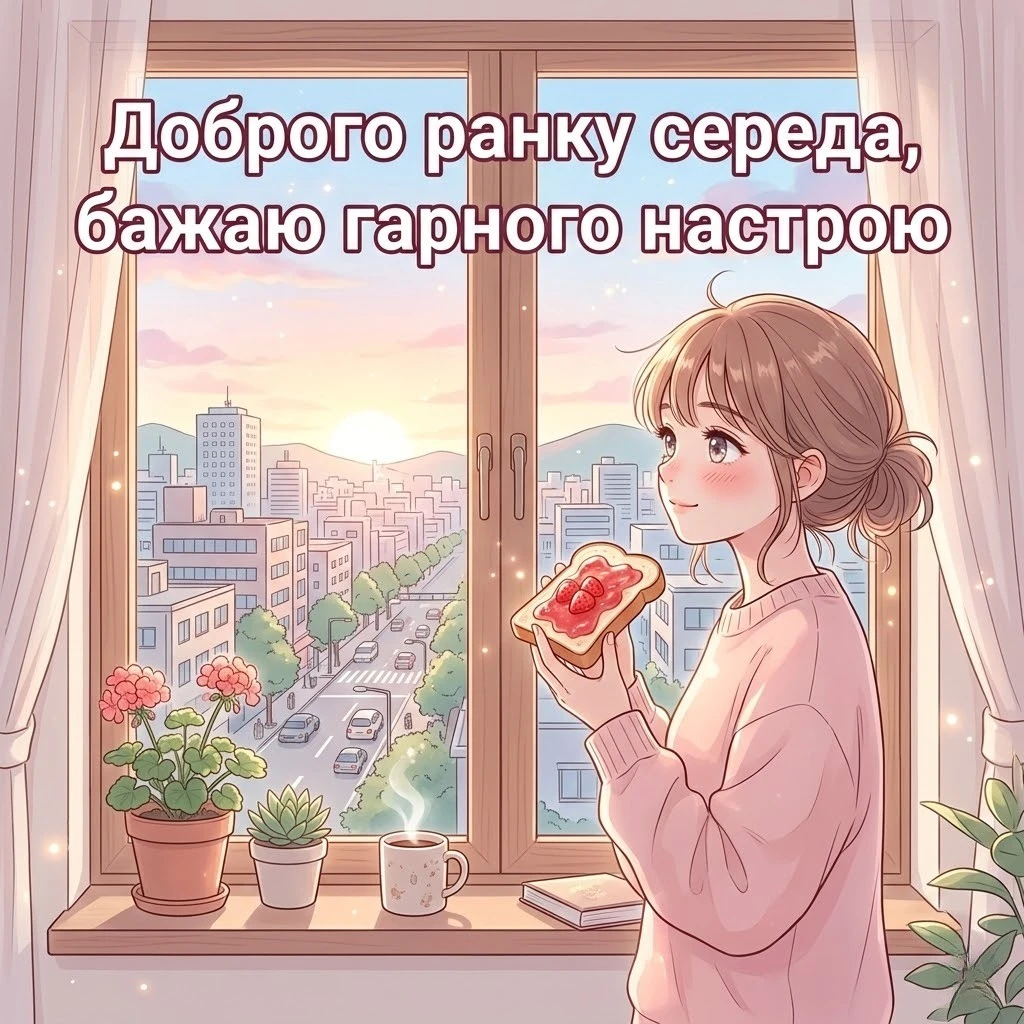 Доброго ранку середа та найкращі побажання у картинках для вашого натхнення