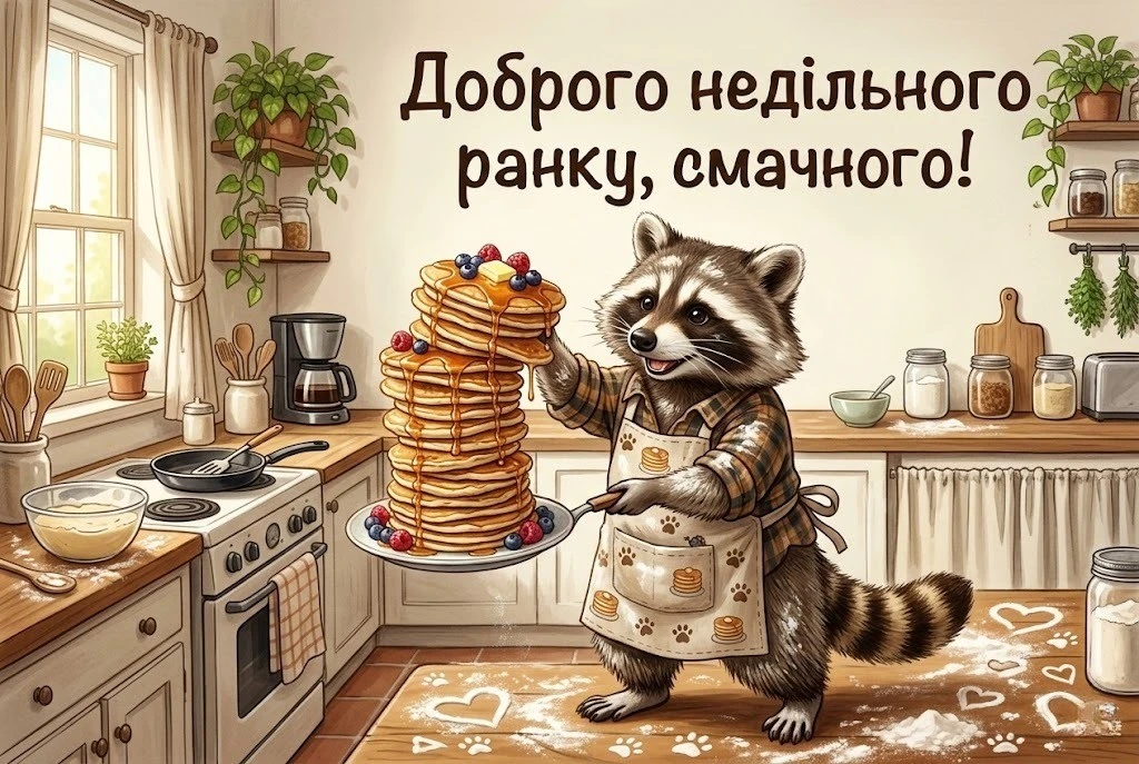 Доброго недільного ранку: картинки українською для найкращого вихідного