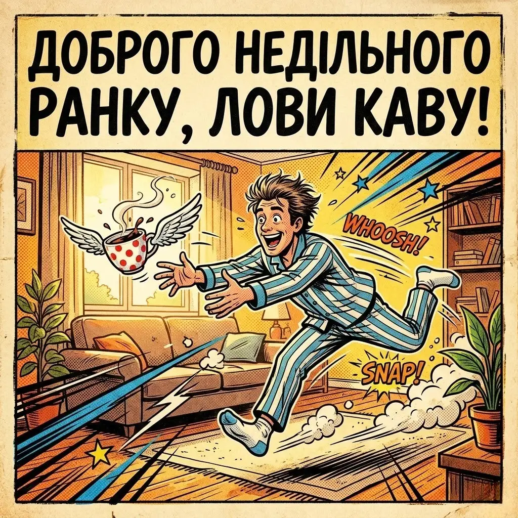 Доброго недільного ранку: картинки українською для найкращого вихідного